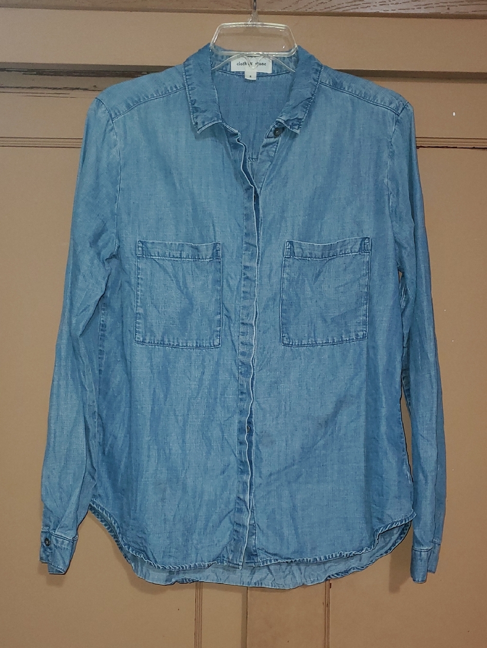 cloth & stone Light Blue Denim Button-Down Shirt